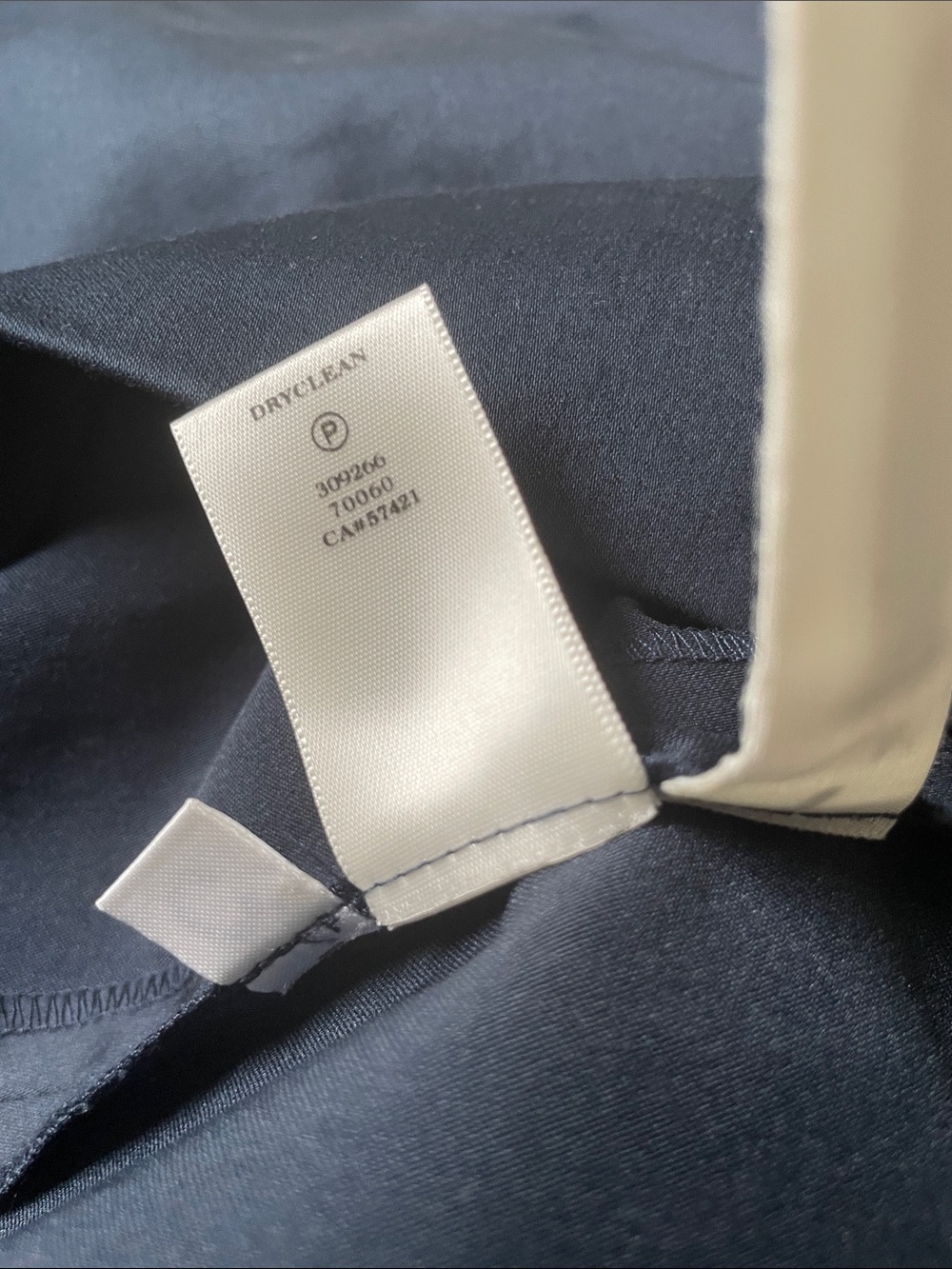 Ann Taylor Navy Midi Dress with Cream Lace Accents - Picture 7 of 12